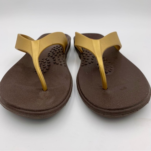 Okabashi Womens Maui Flip Flops Thong Sandals Size L 9.5 -‎ 10.5 EUC - Picture 4 of 10